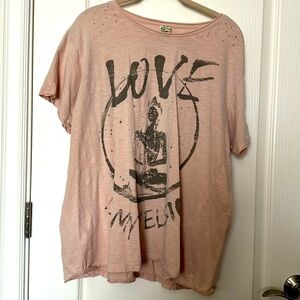 Magnolia Pearl Mauve Pink “Love is my Religon” Tee